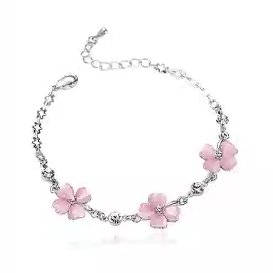 【幸运女神 I 请你发财！】 克兰茜 四叶草系列 浪漫精致甜美锁骨链 简约气质优雅心动日常百搭可调节手饰 玻璃猫眼 项链 女款