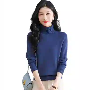 恒源祥 高端品质精细厚款高领针织衫 女款