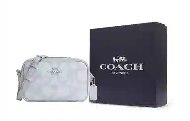 Coach Jamie 19 Sketch Signature Mini Shoulder Bag Ice Blue