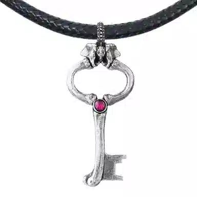 【可定制刻字】 白木黑冰 脊骨钥匙 潮流时尚新中式高级感原创设计 银合金 项链 男款 礼盒