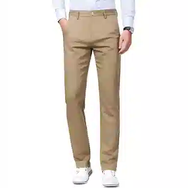 金盾 直筒纯色微弹休闲裤 男款