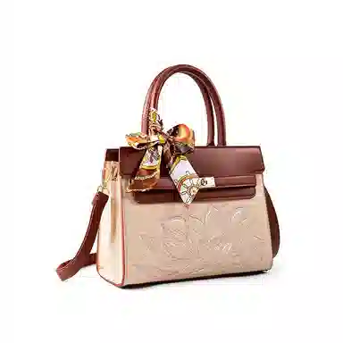 老人头 高级感新中式时尚百搭 合成革 单肩斜挎手提包 常规 女款 多色