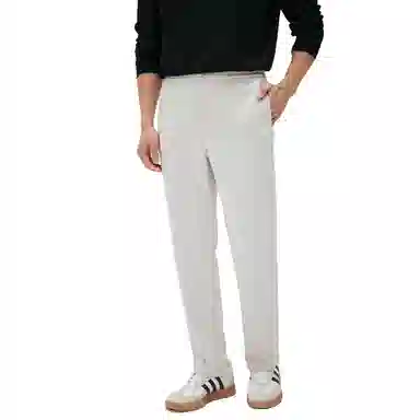 丹宁哲学 直筒纯色拉链休闲裤 男款