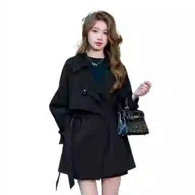 玉儿恋 中长款韩版时尚夹克外套 女款