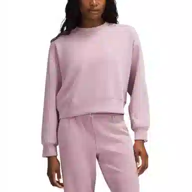 lululemon Softstreme Perfectly Oversized Cropped Crew Espresso