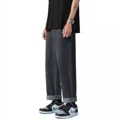 PWUE Ice Blue Straight Crop Pants