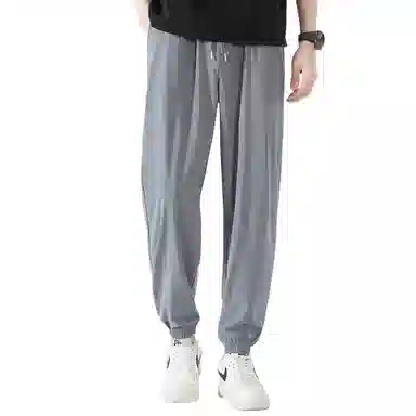 老爷车 高弹轻薄冰丝运动束脚休闲裤 男款