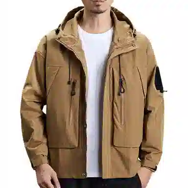 【dme】  户外徒步百搭简约潮牌连帽拉链  防水防风耐磨速干冲锋衣 男女同款