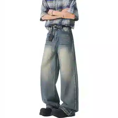 KEIRANDUN Loose Straight Vintage Jeans