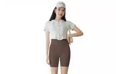 棉购 速干透气纯色运动短裤 女款