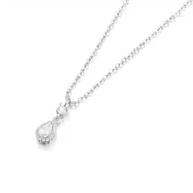 珂里 轻奢小清新人鱼之泪简约百搭水滴设计感超仙甜美锁骨链 环保合金 项链 女款