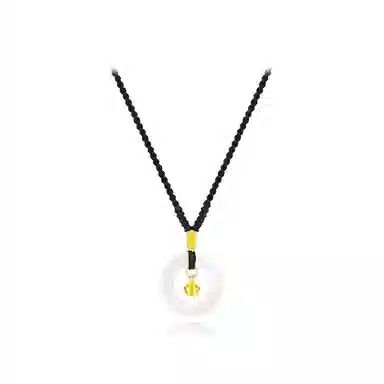 星珍思 转运铃铛平安扣  新中式国潮风招财纳福平安喜乐颈饰 复古几何小圆满锁骨链 菩提根 项链 女款