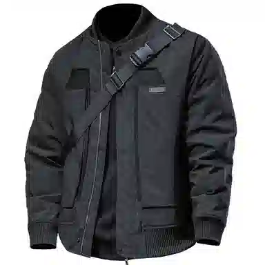 季言 宽松工装短款棉服 男款