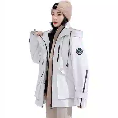 鸭鸭 三合一保暖户冲锋衣外防寒羽绒服 女款