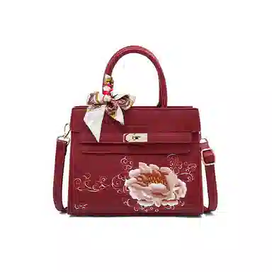 老人头 高级感新中式时尚百搭 合成革 单肩斜挎手提包 常规 女款 多色