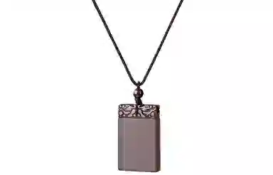 石头记 貔貅平安无事牌 新中式国风 转运好运饰品 吞金兽招财  礼盒款 黑曜石 项链 男女同款情侣款