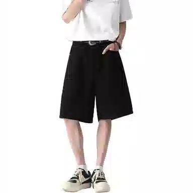 颂希尔 复古宽松时尚休闲短裤 男女同款