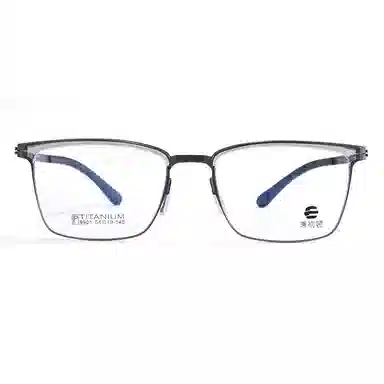 【联系客服可选配镜套餐】 康视顿 商务方框 β钛钛材 光学镜架 男款