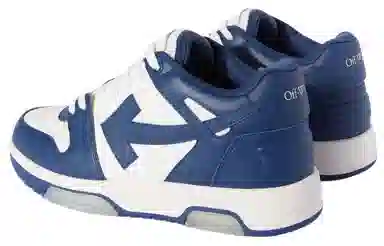 OFF-WHITE Out Of Office Low Sneakers White Blue