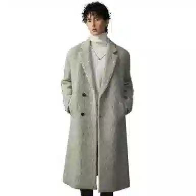 w2x Thick Warm Long Coat Men