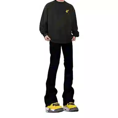 布客行 美式高街复古水洗做旧多种版型设计感百搭休闲裤牛仔裤 男女同款