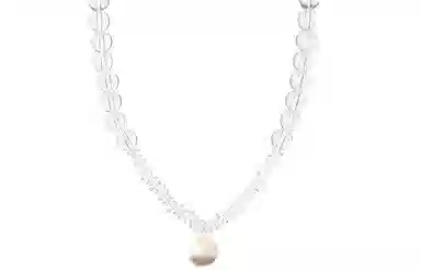 石头记 清透氛围感 小众精致 通勤百搭贵气感 #好运天然 白水晶 项链 女款