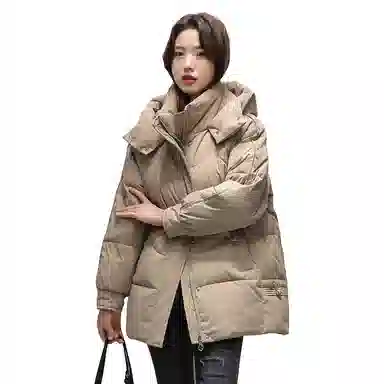 鸭鸭 经典冬季短款保暖时尚休闲羽绒服 女款