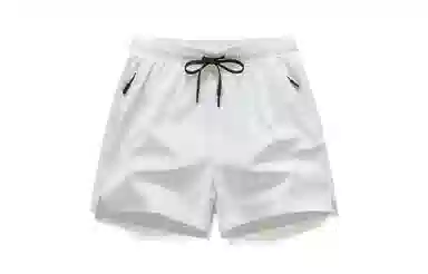 木林森 美式纯色休闲百搭宽松三分运动短裤 男女同款