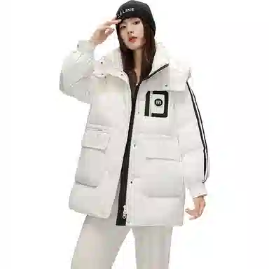 鸭鸭 韩版时尚加厚连帽羽绒服 女款