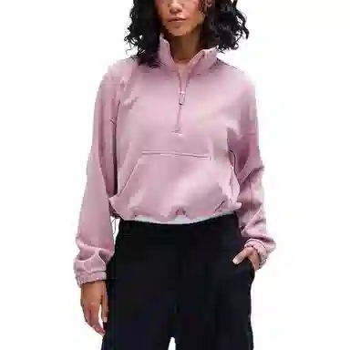 lululemon Brushed Softstreme Half Zip Mohave Brown