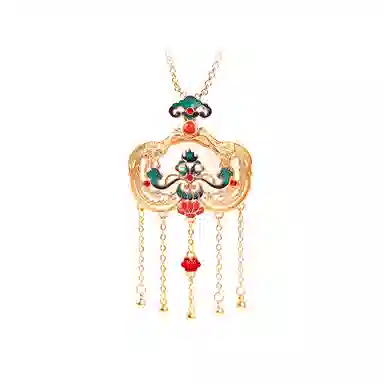 彤彤兔 凤求凰复古流苏 铜 项链 女款