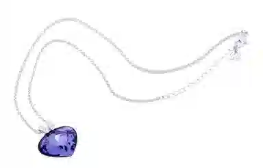 Swarovski Oceanic Heart Pendant Purple