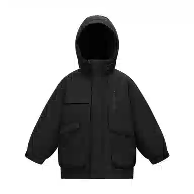 左西 中长款加厚连帽羽绒服 儿童款