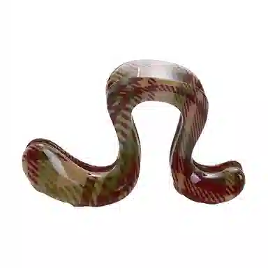 希铃 迷彩格纹氛围感大气 亚克力 发夹 女款