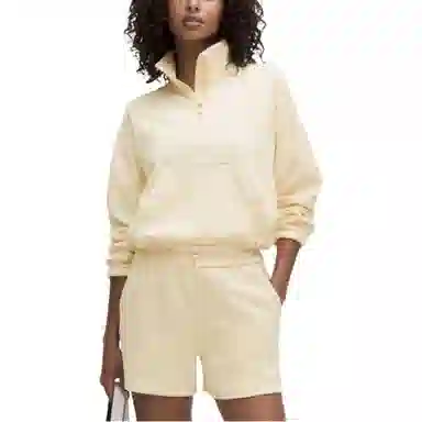 lululemon Brushed Softstreme Half Zip Mohave Brown