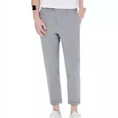 利郎 纯色微弹九分休闲裤 男款