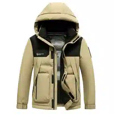 鸭鸭 休闲百搭短款时尚加厚鸭绒羽绒服 男款