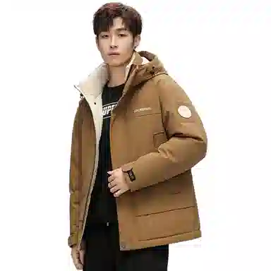 鸭鸭 户外休闲风工装保暖时尚潮流舒适羽绒服 男女同款