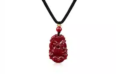 月斐 十二生肖 本命年守护属相生肖 复古国潮 朱砂 项链 男女同款情侣款