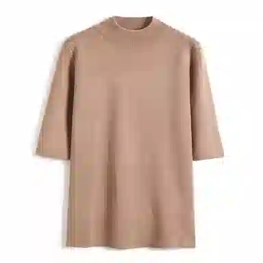 莫代尔 半高领简约百搭毛衣 女款