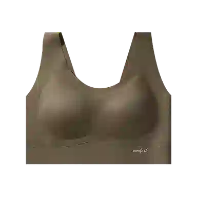 欧迪芬 无痕水晶纱细闪轻薄透气上托聚拢防下垂收副乳运动背心式字母设计夏季清凉款文胸 女款