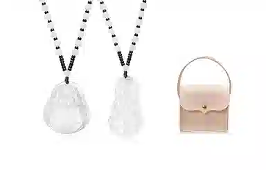 鸳鸯金楼 新中式国风系列 温润弥勒佛像 高级感浅色观音/弥勒佛编绳串珠 玉髓 项链 男女同款情侣款