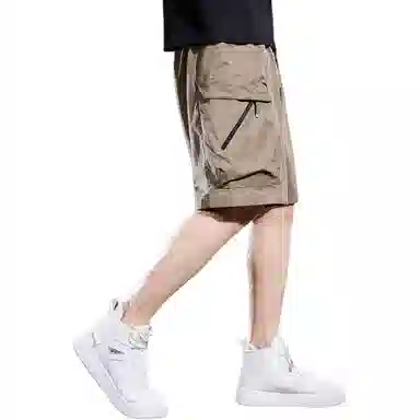 贵色 夏季 美式户外山系冰丝凉感潮流运动休闲五分工装短裤 男女同款