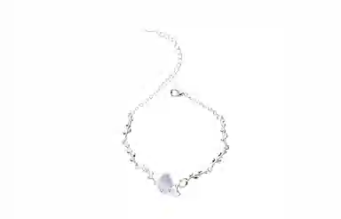 牧言 国潮复古新中式简约小众设计高级感 光面交织条纹银杏叶日常百搭锁骨链 琉璃 三生有杏项链 女款