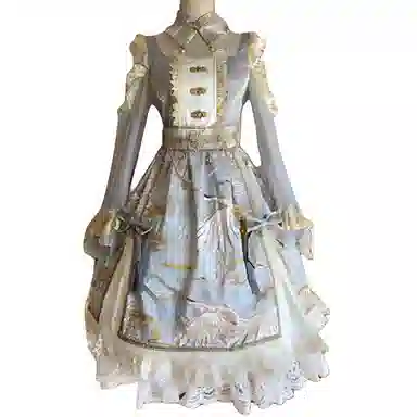 豹了个猫 印花舒适简约萝莉装 女款