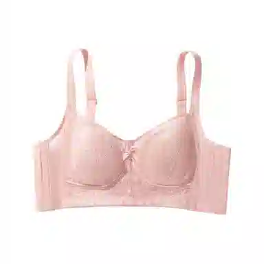 欧迪芬 蕾丝轻薄透气兔耳杯上托聚拢防下垂收副乳大胸显小调整型夏季清凉感文胸 女款