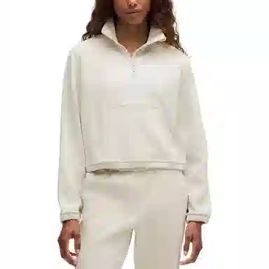 lululemon Brushed Softstreme Half Zip Mohave Brown