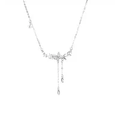 韵系 花间幸运轻奢高级感小众 锆石 项链 女款