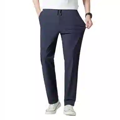 老爷车 纯色高弹直筒宽松休闲裤 男款