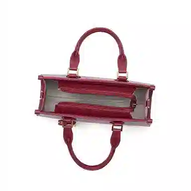 红蜻蜓 气质高雅高级时尚 牛剖层皮革 戴妃包手提包 中号 女款 多色